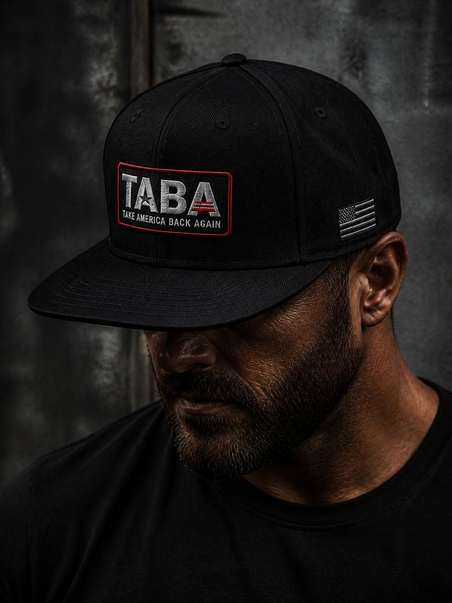 Supporter wearing the TABA patch cap